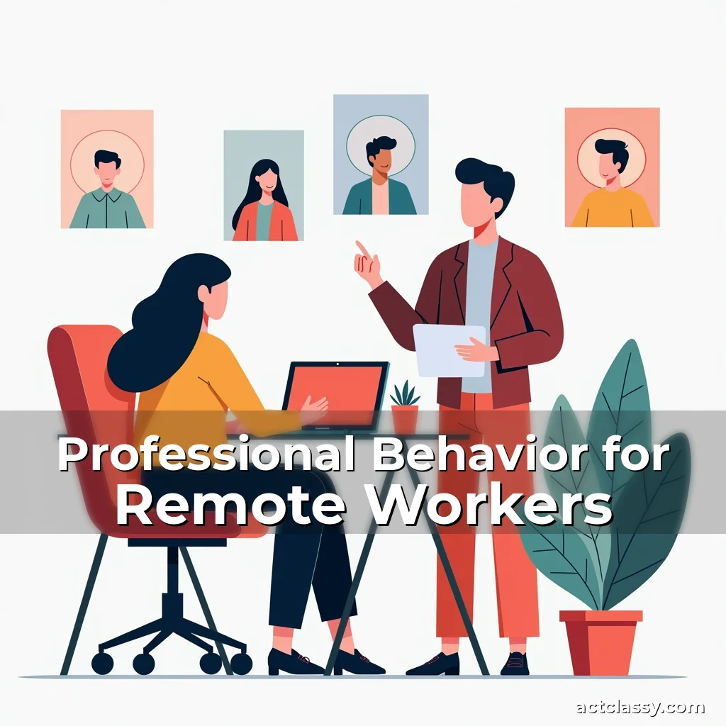 Artistic representation for Professional Behavior for Remote Workers