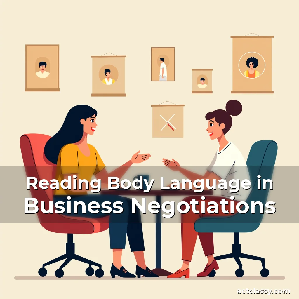 Artistic representation for Reading Body Language in Business Negotiations