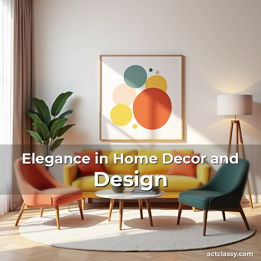 Artistic representation for Elegance in Home Decor and Design