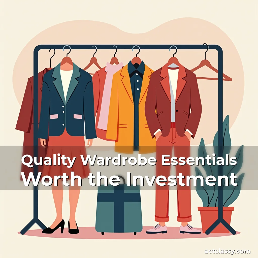 Artistic representation for Quality Wardrobe Essentials Worth the Investment