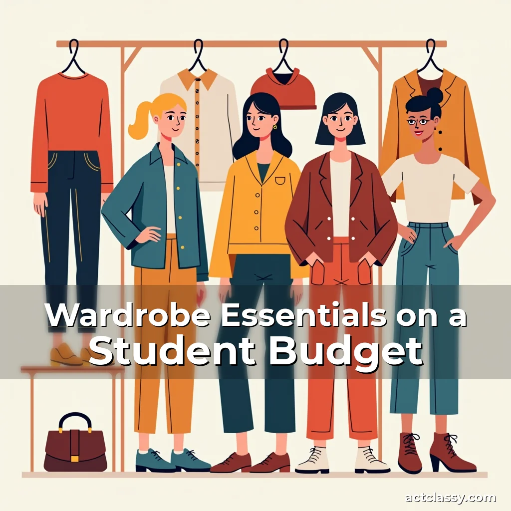 Artistic representation for Wardrobe Essentials on a Student Budget