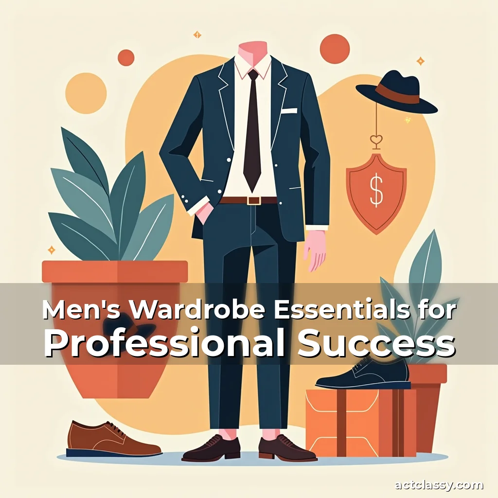 Artistic representation for Men's Wardrobe Essentials for Professional Success