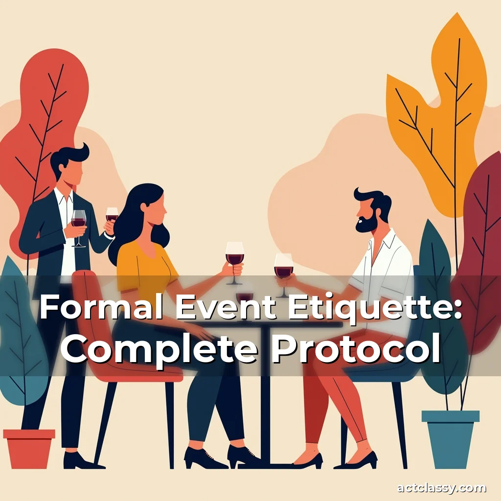 Artistic representation for Formal Event Etiquette: Complete Protocol