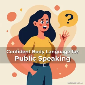 Artistic representation for Confident Body Language for Public Speaking