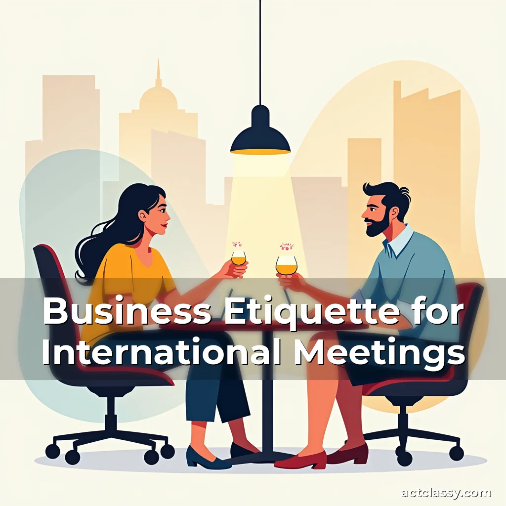 Artistic representation for Business Etiquette for International Meetings