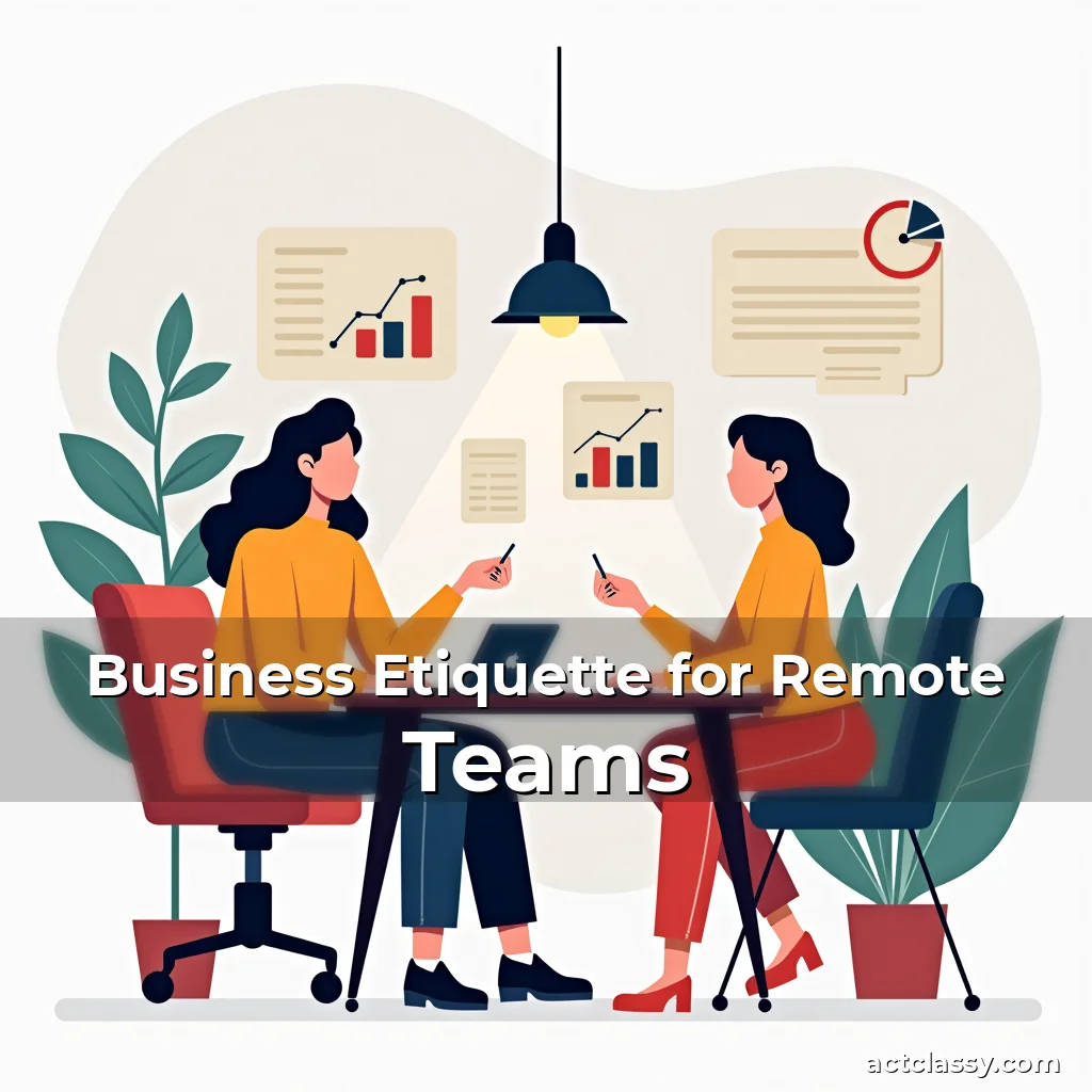 Artistic representation for Business Etiquette for Remote Teams