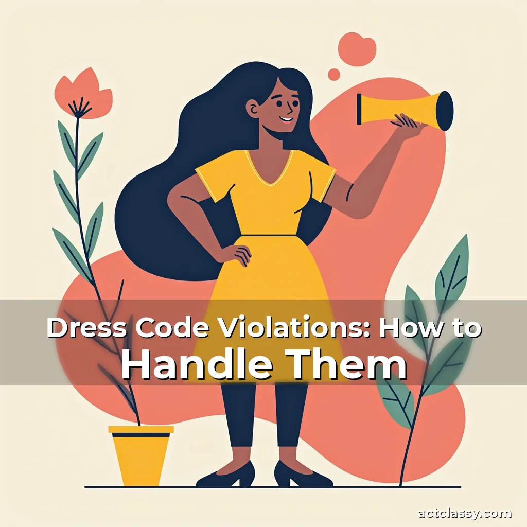 Artistic representation for Dress Code Violations: How to Handle Them