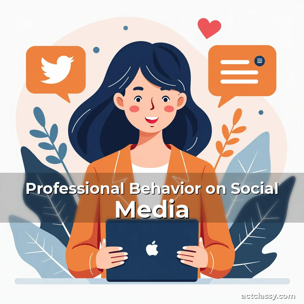 Artistic representation for Professional Behavior on Social Media