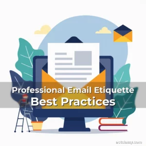 Artistic representation for Professional Email Etiquette Best Practices