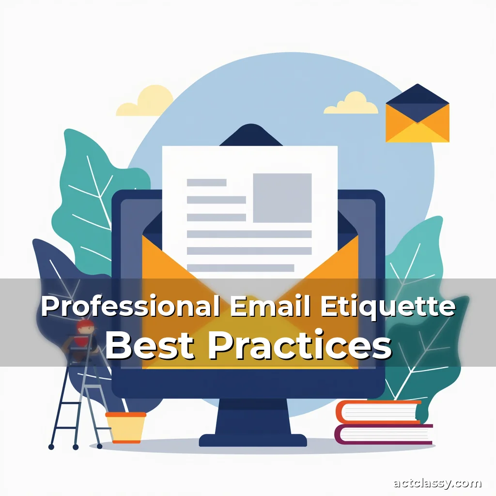 Artistic representation for Professional Email Etiquette Best Practices