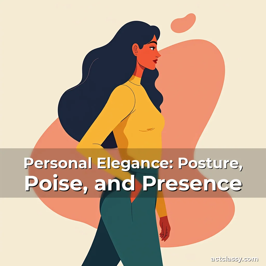 Artistic representation for Personal Elegance: Posture, Poise, and Presence