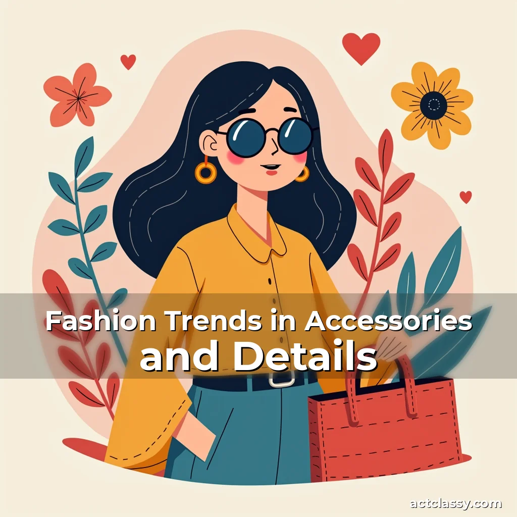 Artistic representation for Fashion Trends in Accessories and Details