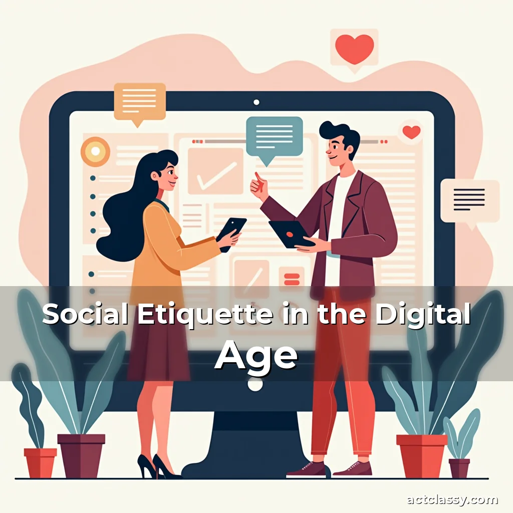 Artistic representation for Social Etiquette in the Digital Age