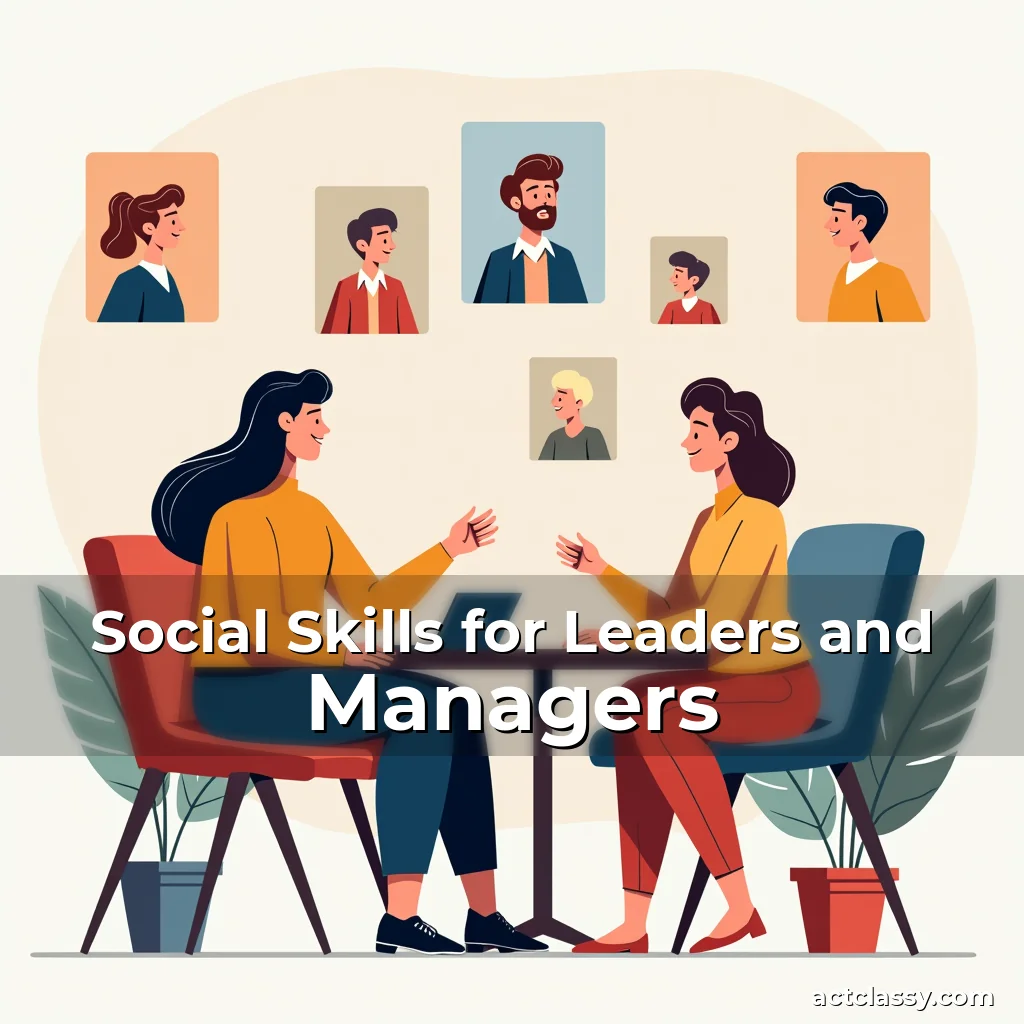 Artistic representation for Social Skills for Leaders and Managers