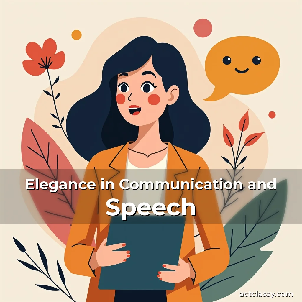 Artistic representation for Elegance in Communication and Speech
