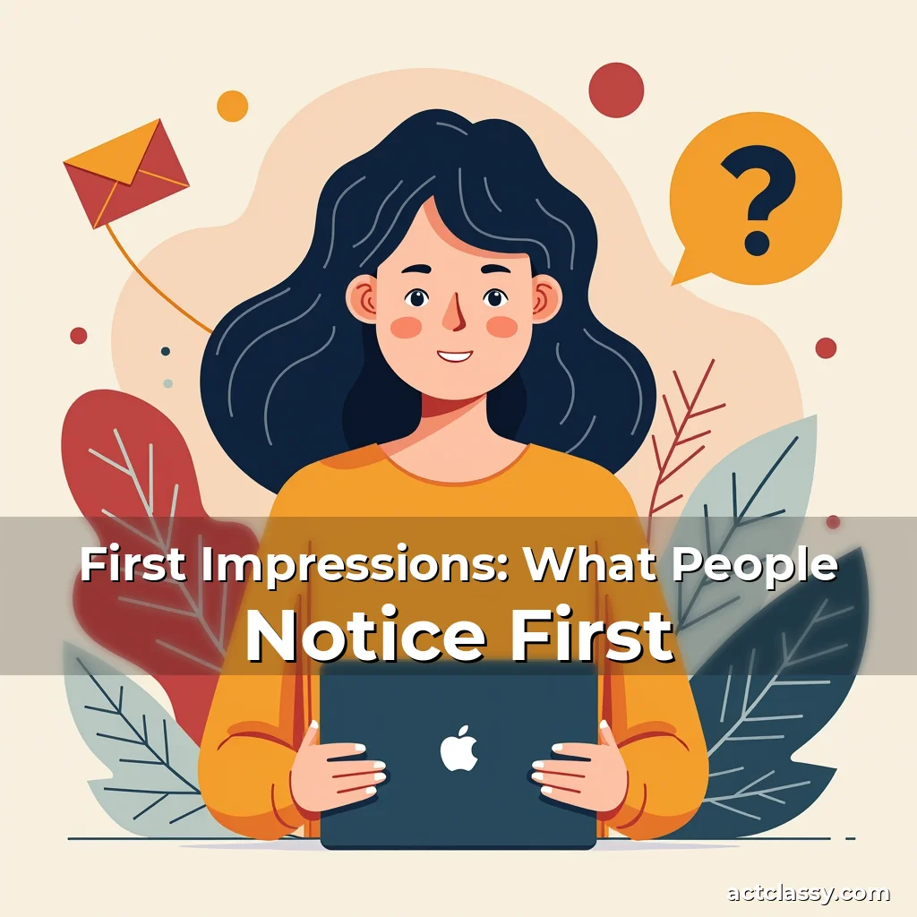 Artistic representation for First Impressions: What People Notice First