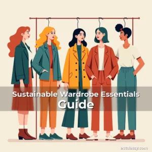 Artistic representation for Sustainable Wardrobe Essentials Guide