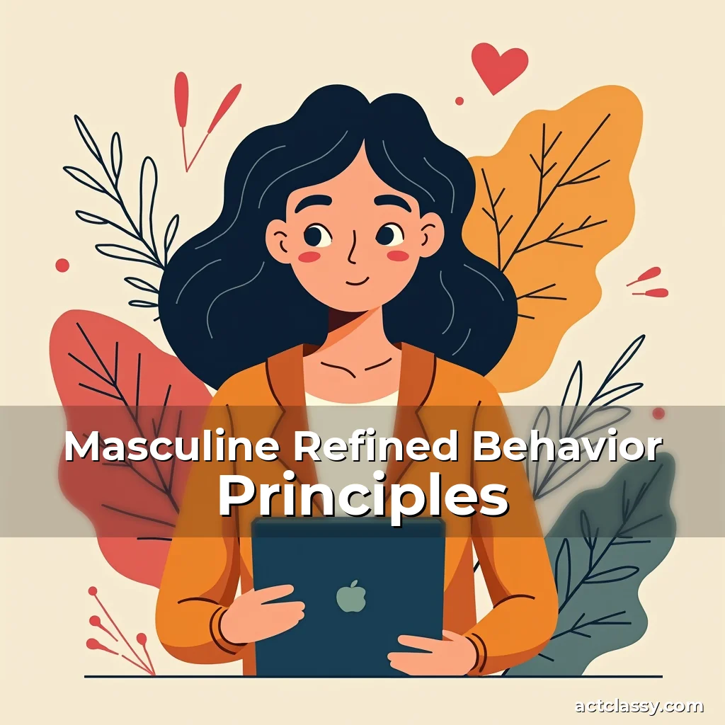Artistic representation for Masculine Refined Behavior Principles