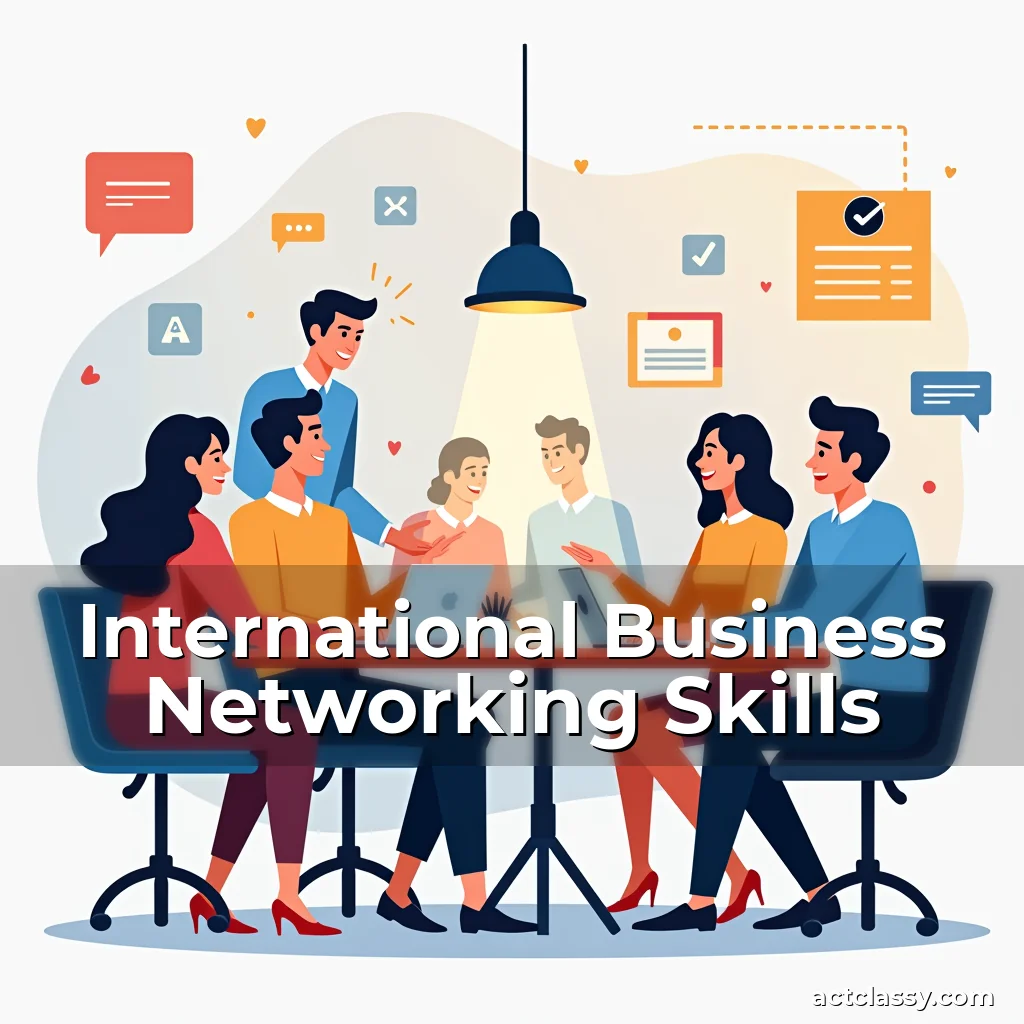 Artistic representation for International Business Networking Skills