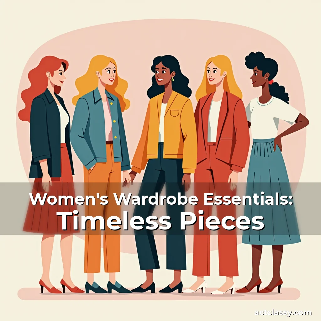 Artistic representation for Women's Wardrobe Essentials: Timeless Pieces