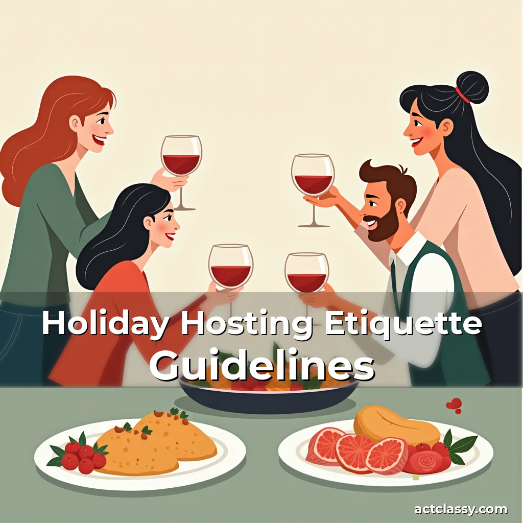 Artistic representation for Holiday Hosting Etiquette Guidelines