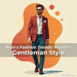 Artistic representation for Men's Fashion Trends: Modern Gentleman Style