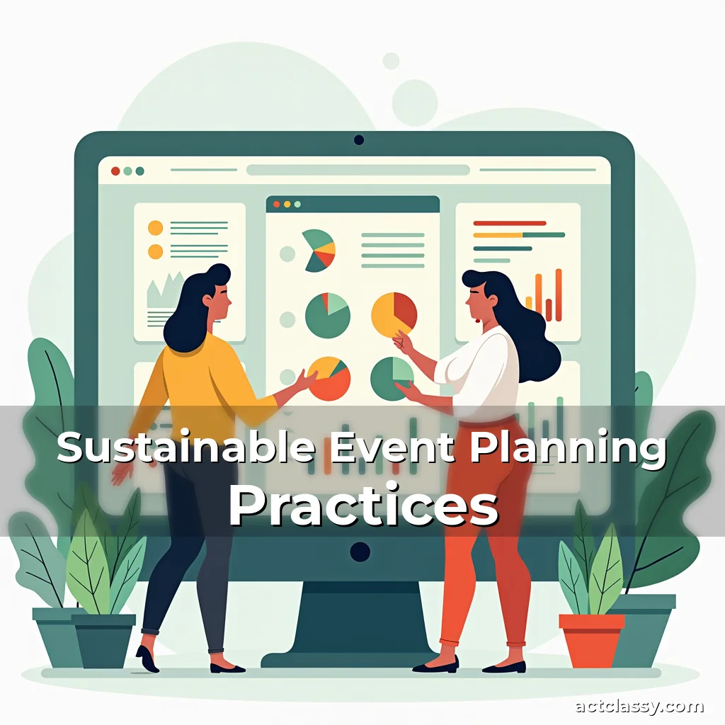 Artistic representation for Sustainable Event Planning Practices