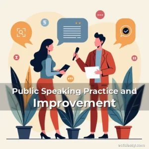 Artistic representation for Public Speaking Practice and Improvement