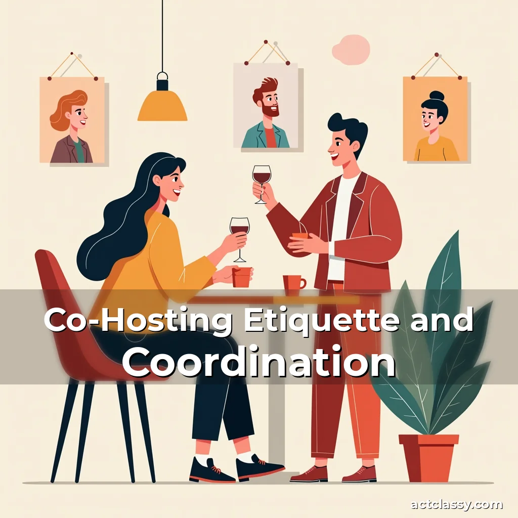 Artistic representation for Co-Hosting Etiquette and Coordination
