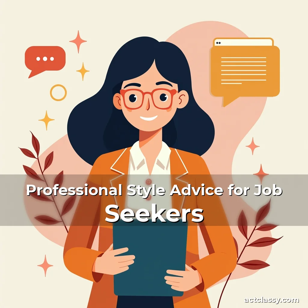 Artistic representation for Professional Style Advice for Job Seekers
