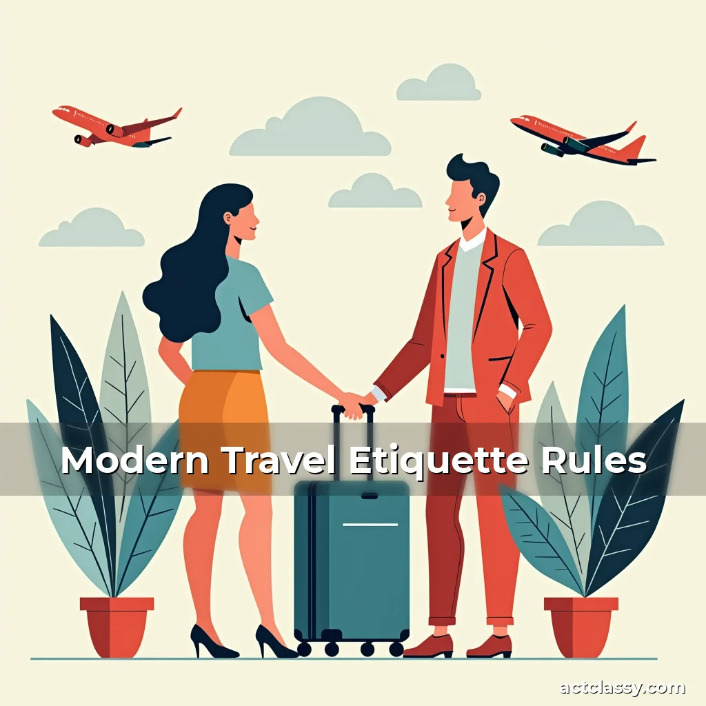 Artistic representation for Modern Travel Etiquette Rules