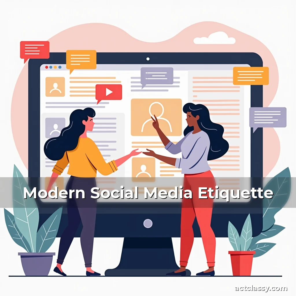 Artistic representation for Modern Social Media Etiquette