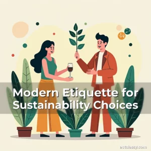Artistic representation for Modern Etiquette for Sustainability Choices