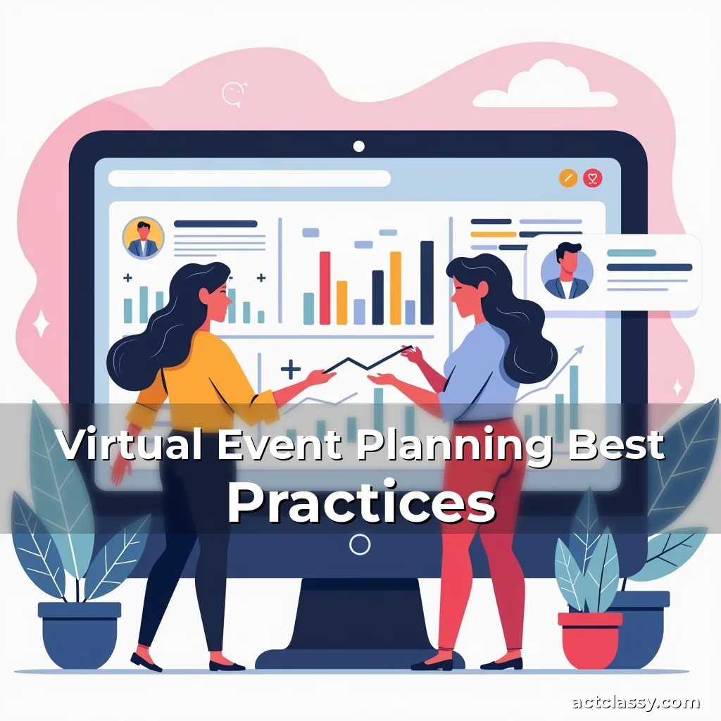 Artistic representation for Virtual Event Planning Best Practices