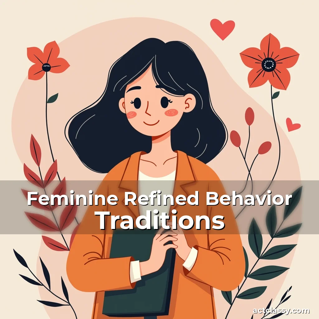 Artistic representation for Feminine Refined Behavior Traditions