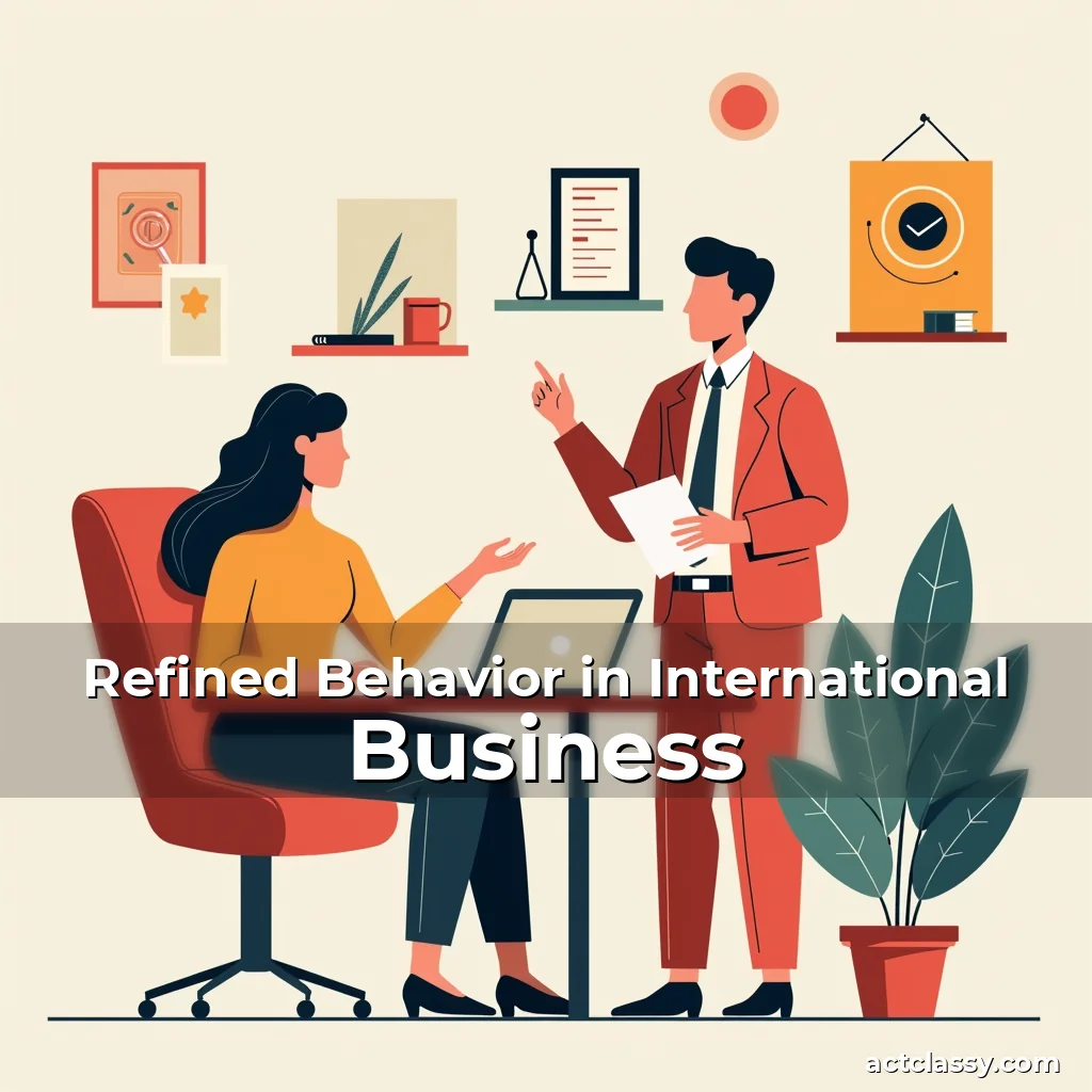 Artistic representation for Refined Behavior in International Business