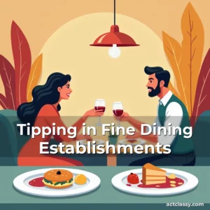 Artistic representation for Tipping in Fine Dining Establishments