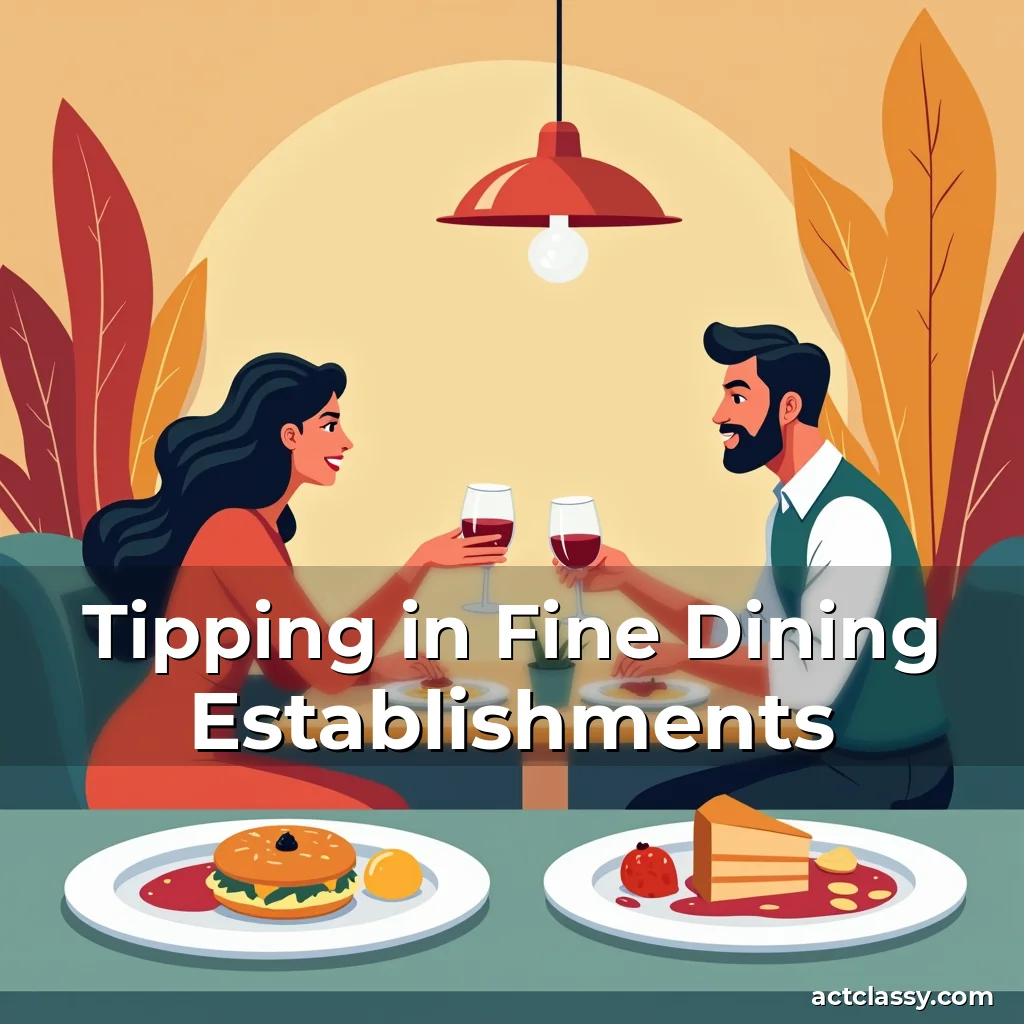 Artistic representation for Tipping in Fine Dining Establishments
