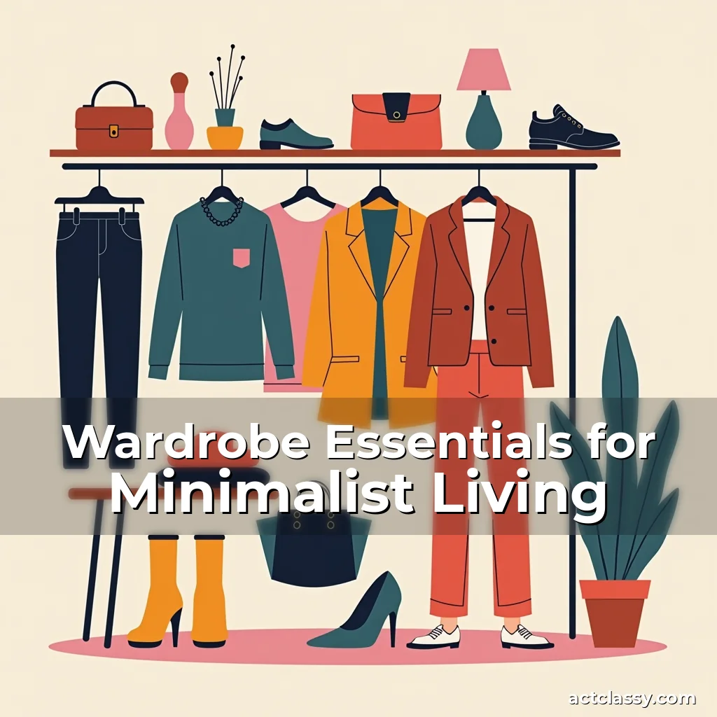 Artistic representation for Wardrobe Essentials for Minimalist Living