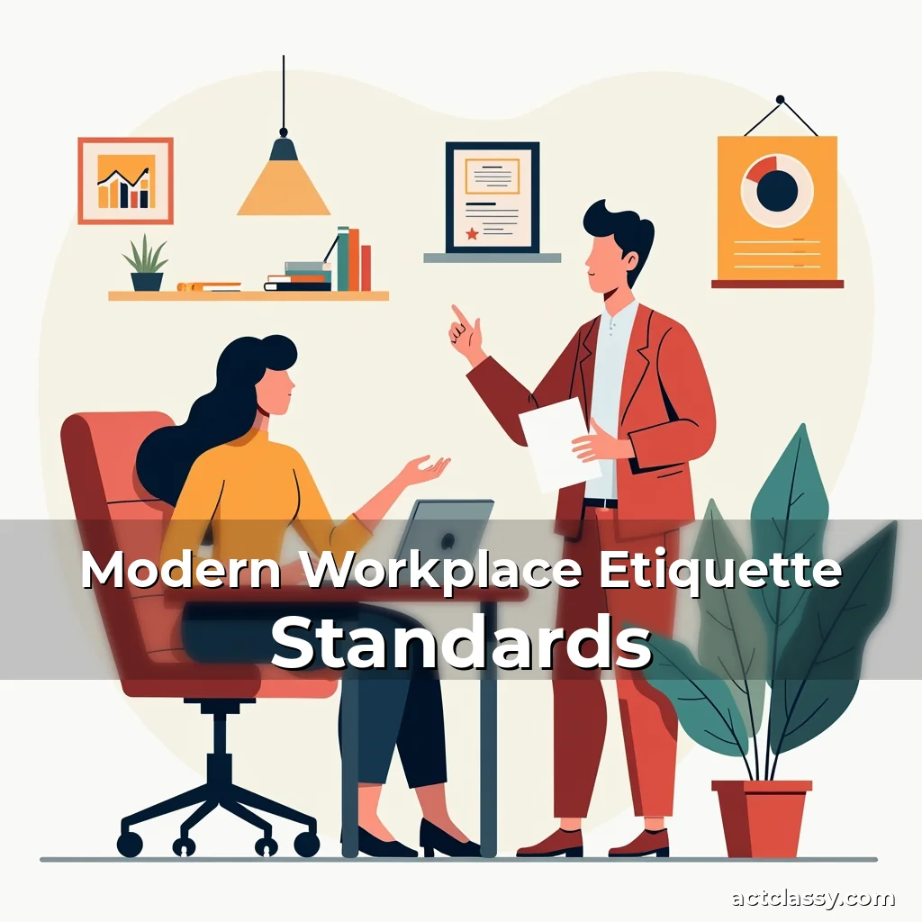Artistic representation for Modern Workplace Etiquette Standards