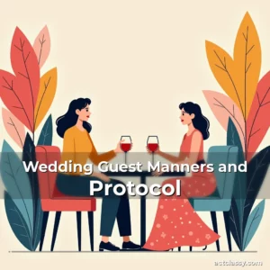 Artistic representation for Wedding Guest Manners and Protocol