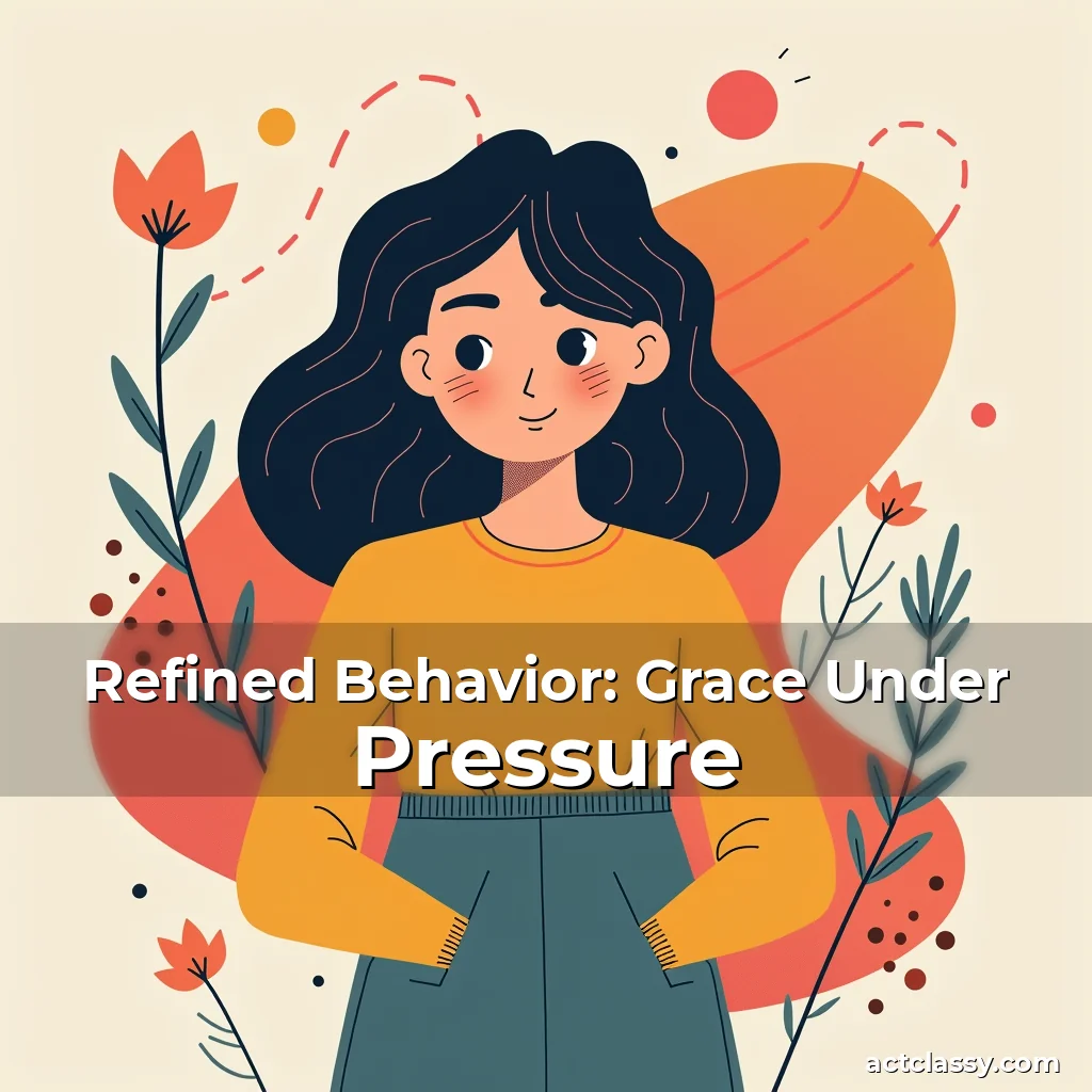 Artistic representation for Refined Behavior: Grace Under Pressure