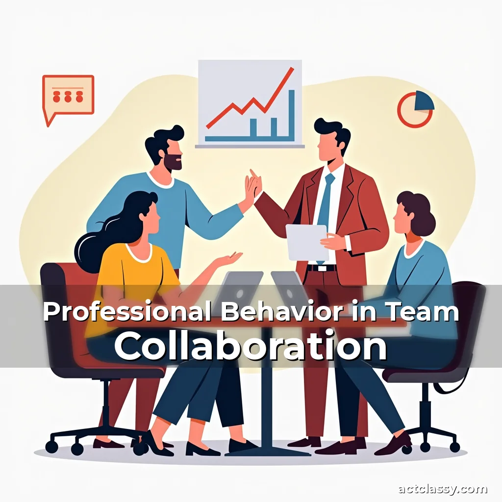 Artistic representation for Professional Behavior in Team Collaboration