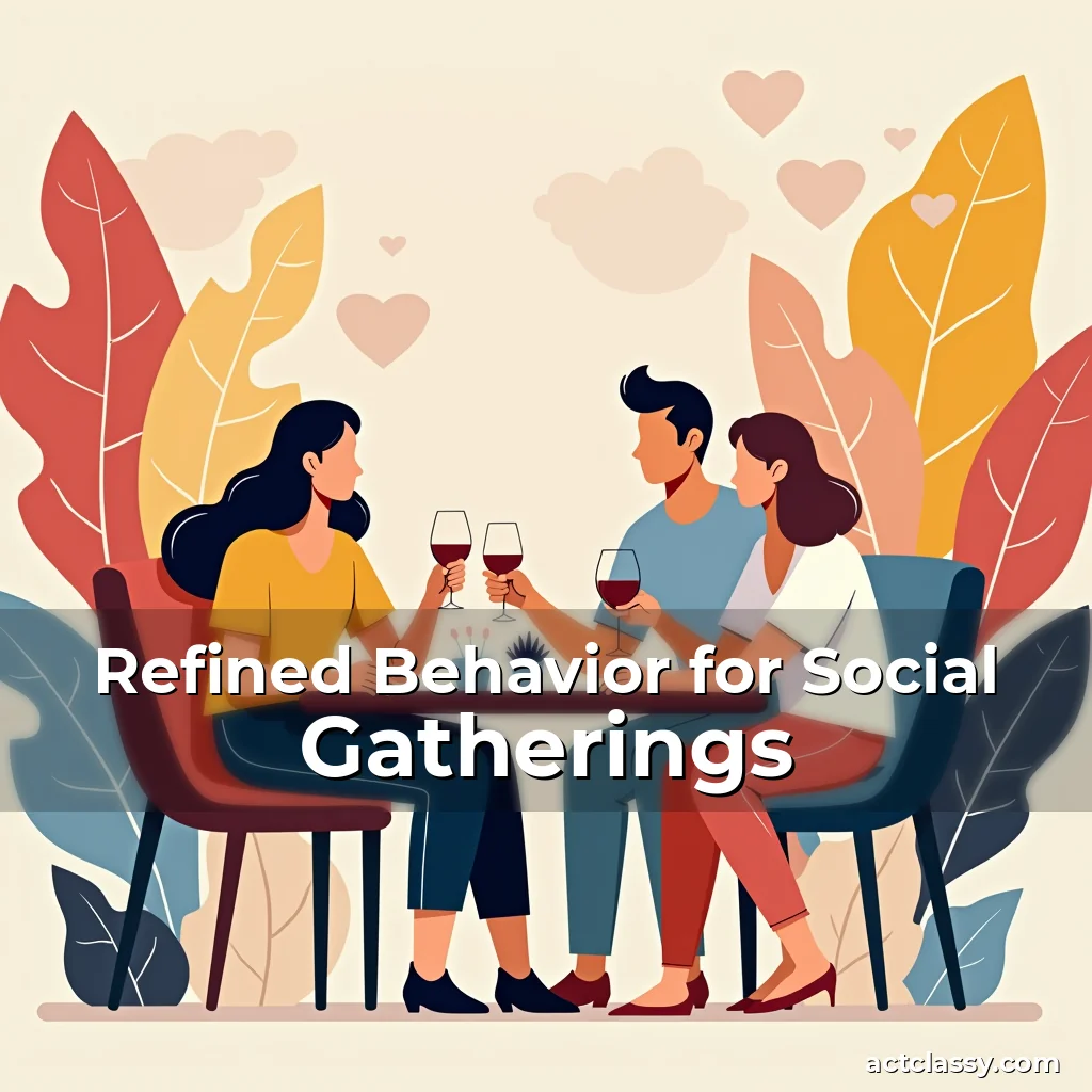 Artistic representation for Refined Behavior for Social Gatherings