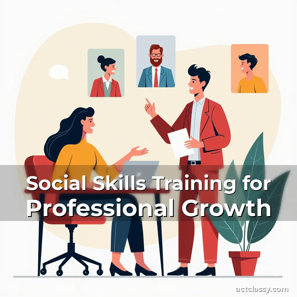 Artistic representation for Social Skills Training for Professional Growth