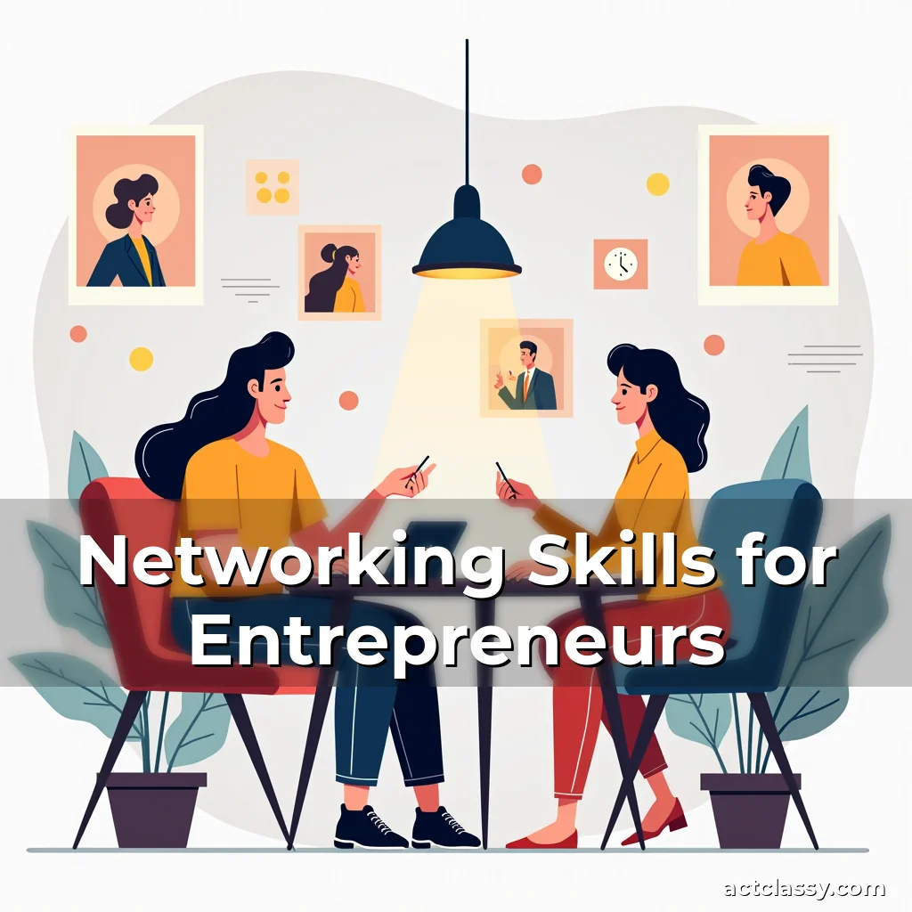 Artistic representation for Networking Skills for Entrepreneurs