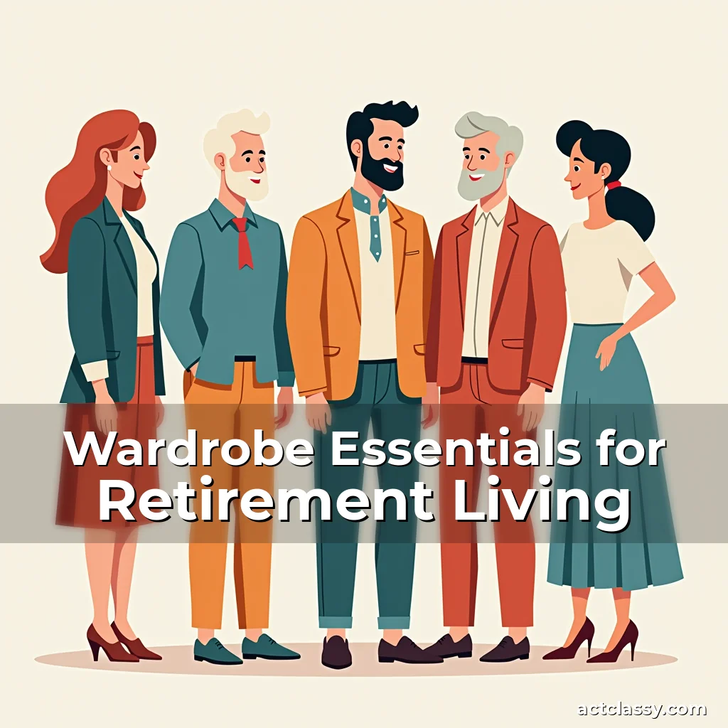 Artistic representation for Wardrobe Essentials for Retirement Living