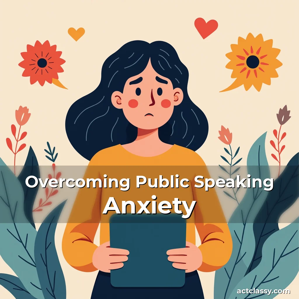 Artistic representation for Overcoming Public Speaking Anxiety