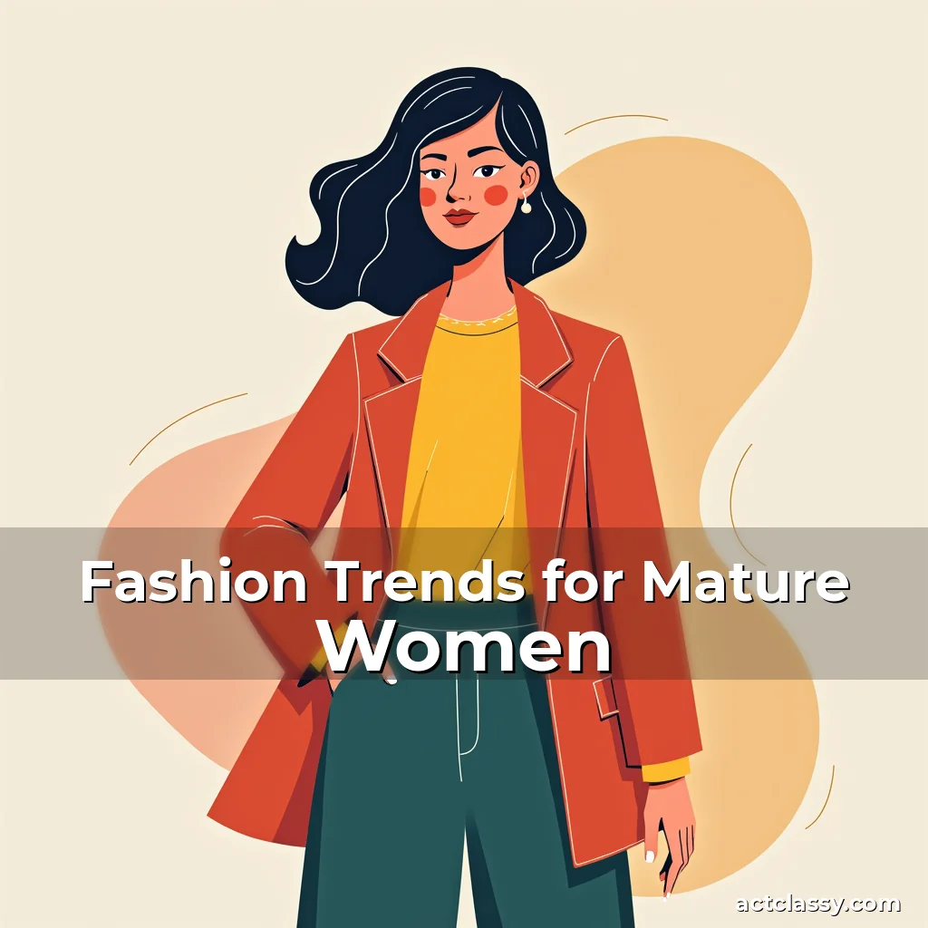 Artistic representation for Fashion Trends for Mature Women