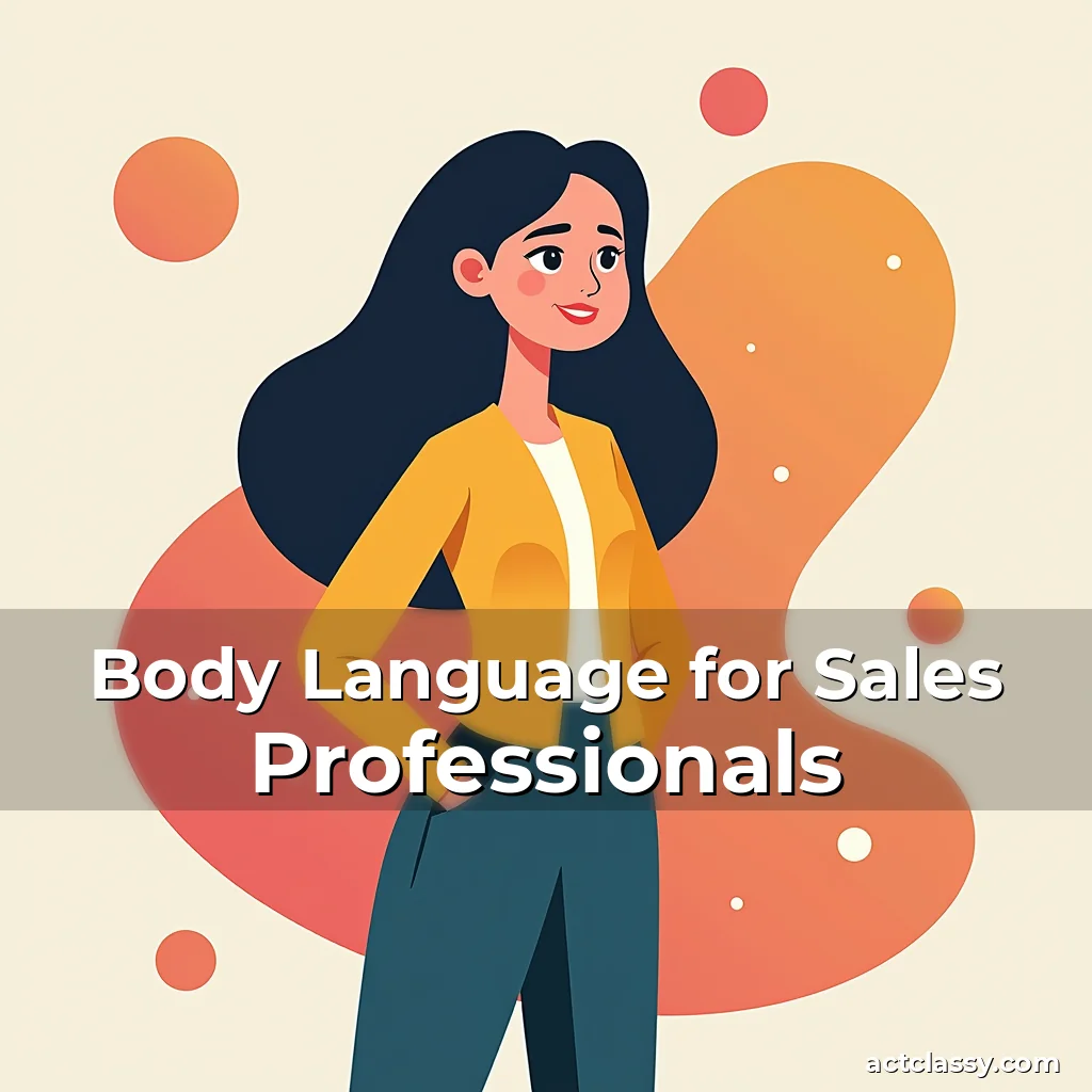 Artistic representation for Body Language for Sales Professionals